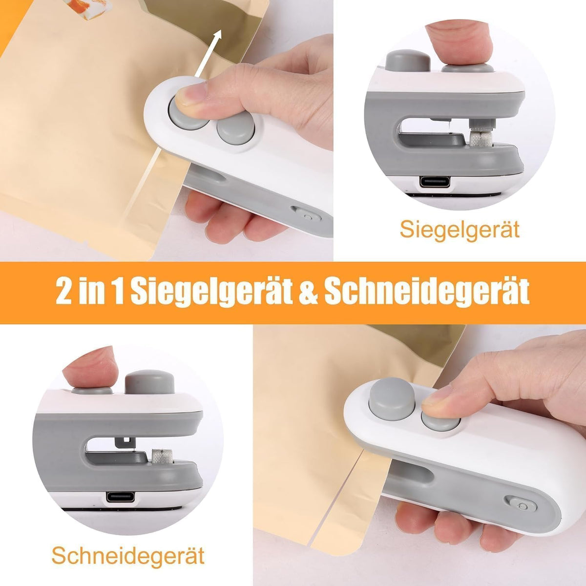 Portable Mini Bag Sealer & Cutter