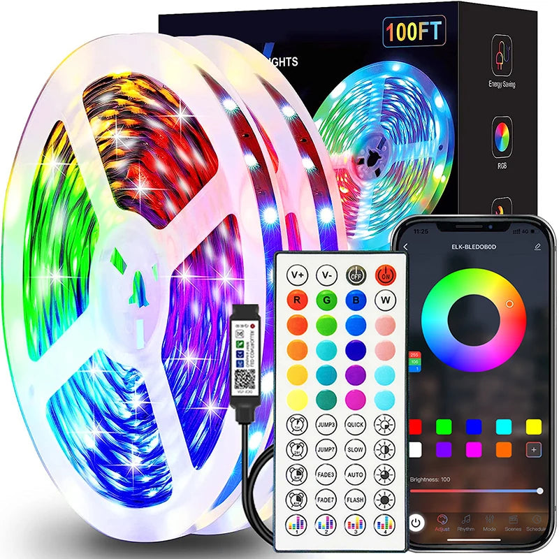 RGB LED Strip Lights with App Control