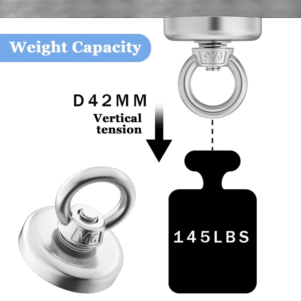 Heavy-Duty Magnetic Fishing Magnet