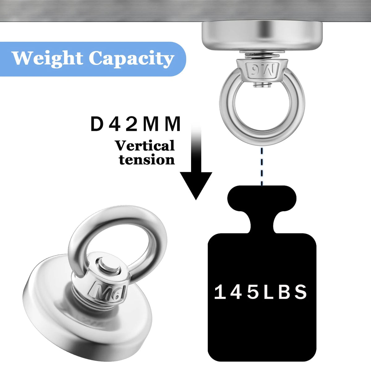 Heavy-Duty Magnetic Fishing Magnet