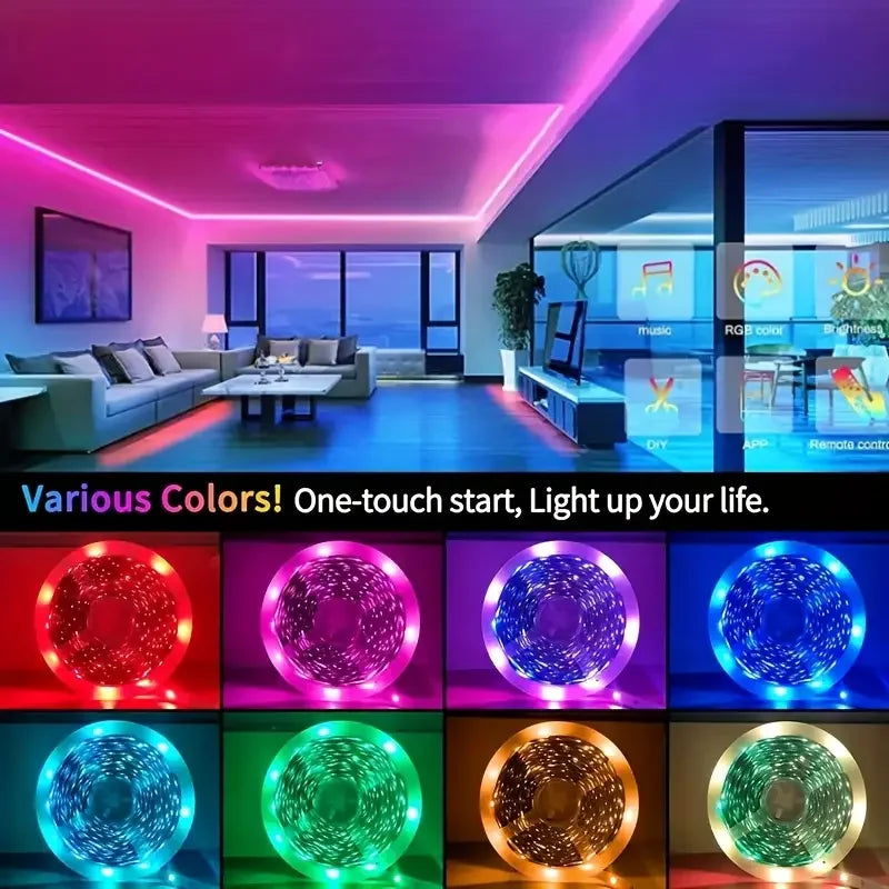 RGB LED Strip Lights with App Control
