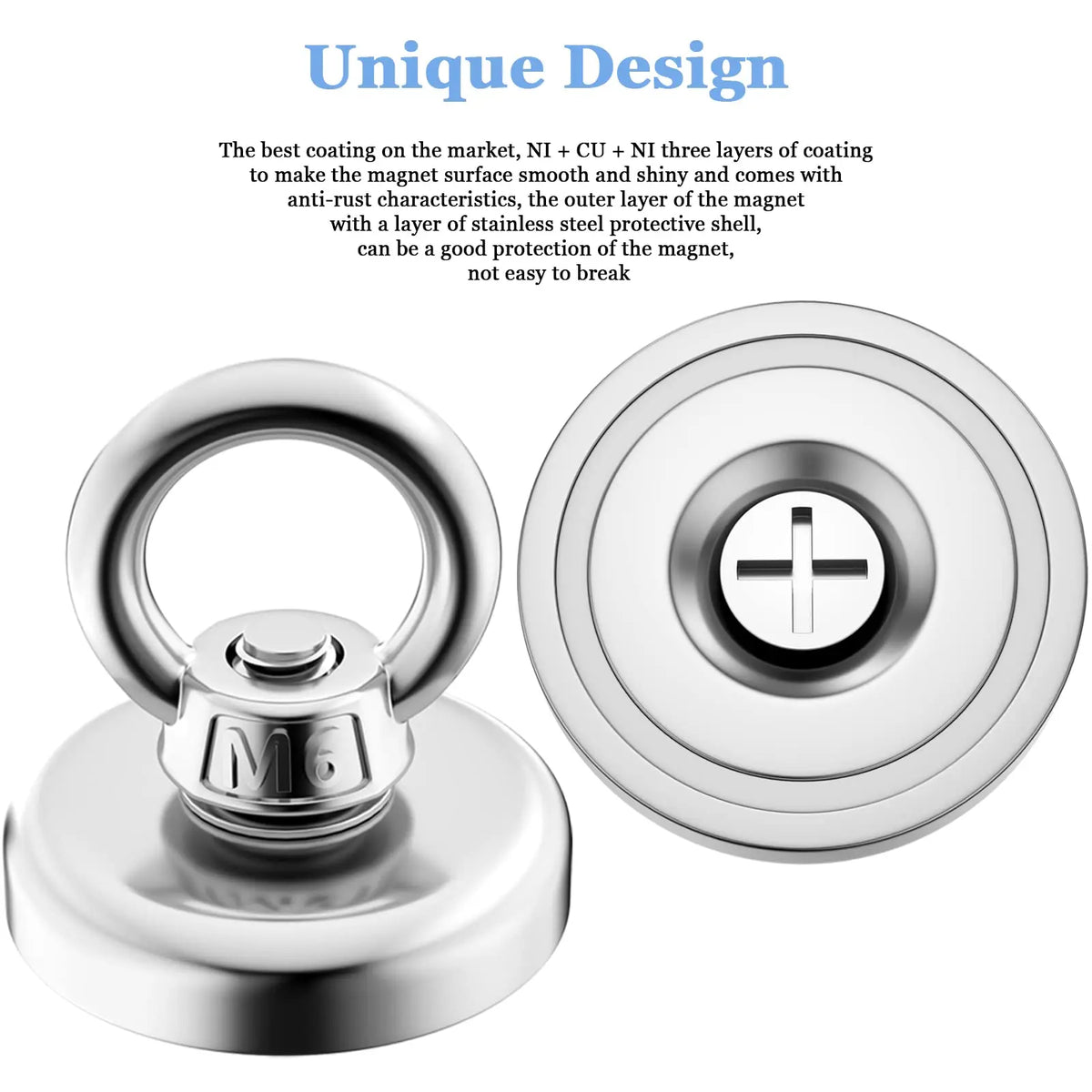 Heavy-Duty Magnetic Fishing Magnet